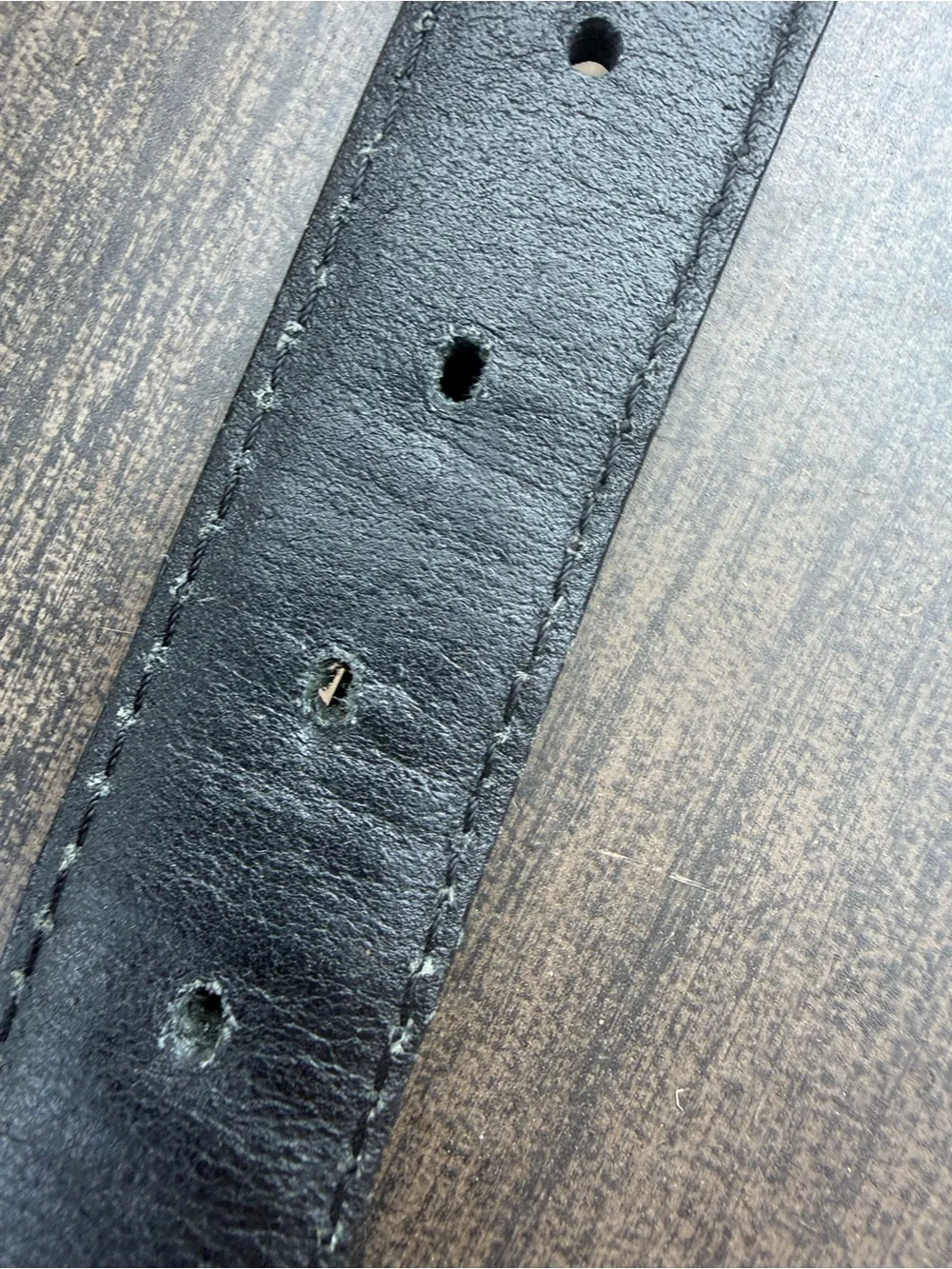 Fossil Classic Brody Black Leather Belt with Silver Buckle